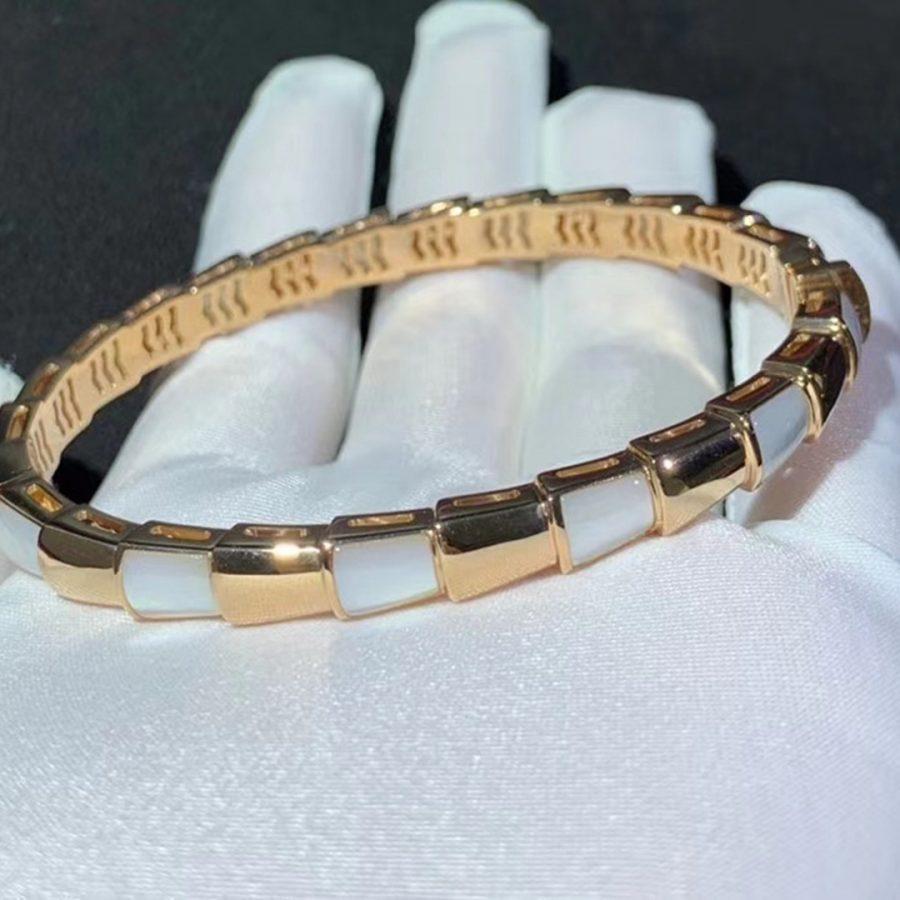 [Glow Jewelry]SERPENTI BRACELET PINK GOLD MOP