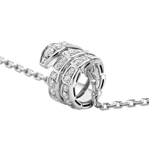 [Glow Jewelry]SERPENTI  NECKLACE DOUBLE RING DIAMOND