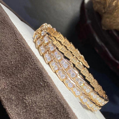 [Glow Jewelry]SERPENTI BRACELET GOLD DIAMOND DOUBLE ROW