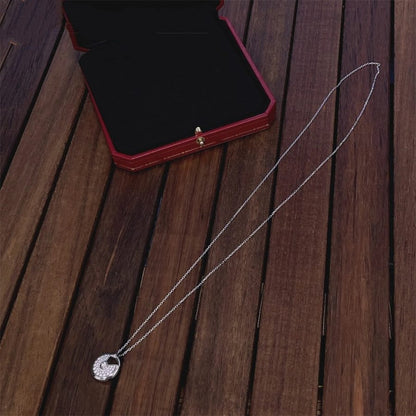 ¡®Glow Jewelry¡¯AMULETTE SILVER FULL DIAMOND NECKLACE