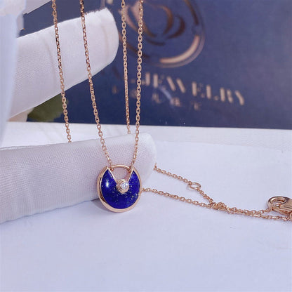 ¡®Glow Jewelry¡¯AMULETTE ROSE GOLD AGATE NECKLACE