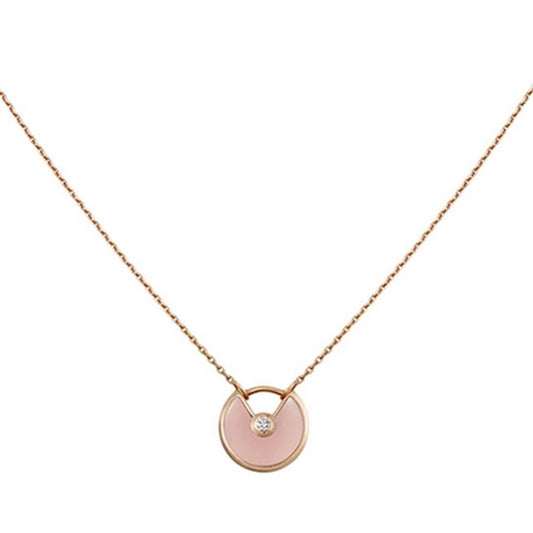 ¡®Glow Jewelry¡¯AMULETTE ROSE GOLD PINK MOP NECKLACE