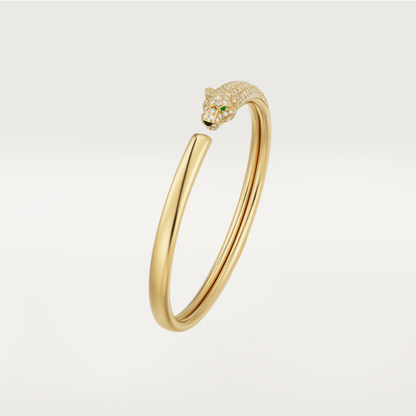 [Glow Jewelry]PANTHERE GOLD DIAMOND OPEN BRACELET
