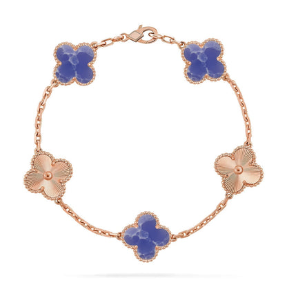 [Glow Jewelry]CLOVER 5 MOTIF BLUE VEINS BRACELET COLLECTION