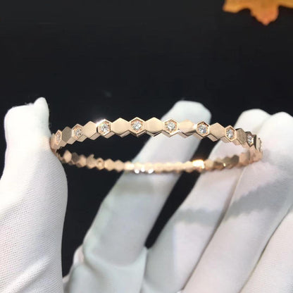 ¡®Glow Jewelry¡¯BEE LOVE PINK GOLD DIAMOND BRACELET