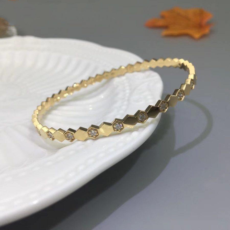 [Glow Jewelry]BEE LOVE GOLD DIAMOND BRACELET