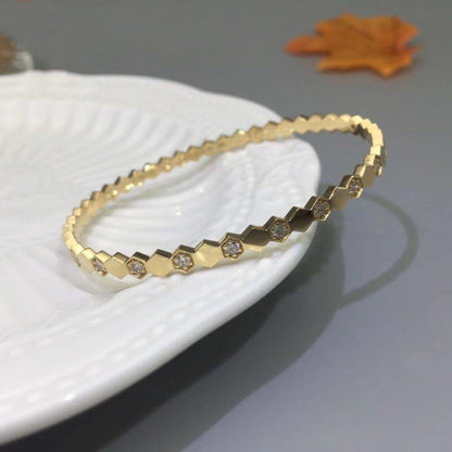 [Glow Jewelry]BEE LOVE GOLD DIAMOND BRACELET