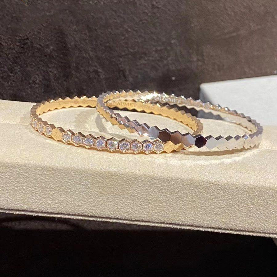 [Glow Jewelry]BEE LOVE GOLD BRACELET FULL DIAMOND