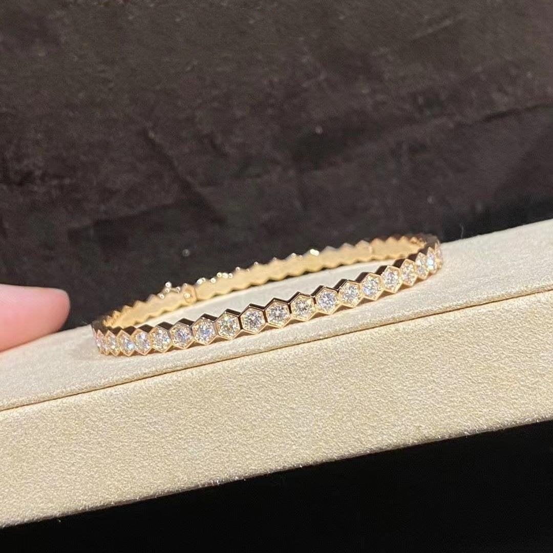 ¡®Glow Jewelry¡¯BEE LOVE GOLD BRACELET FULL DIAMOND