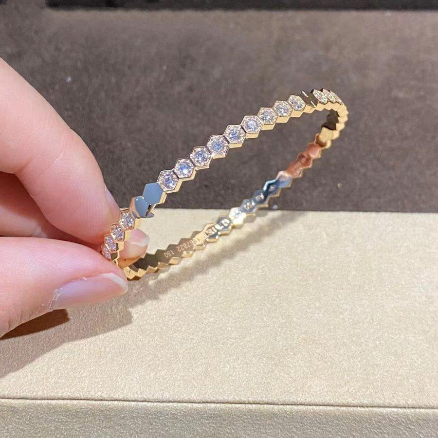 [Glow Jewelry]BEE LOVE GOLD BRACELET FULL DIAMOND