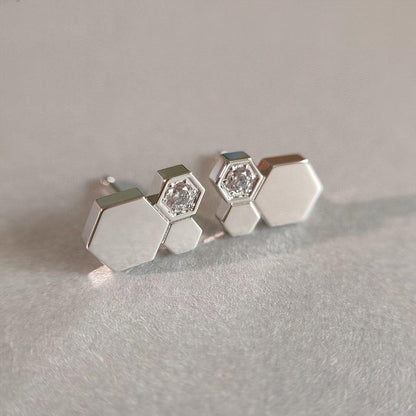 ¡®Glow Jewelry¡¯BEE LOVE SILVER DIAMOND EARRINGS