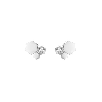 ¡®Glow Jewelry¡¯BEE LOVE SILVER DIAMOND EARRINGS
