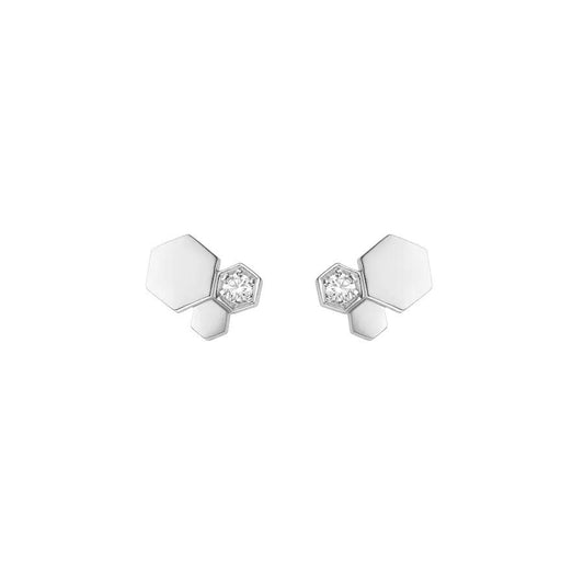 ¡®Glow Jewelry¡¯BEE LOVE SILVER DIAMOND EARRINGS