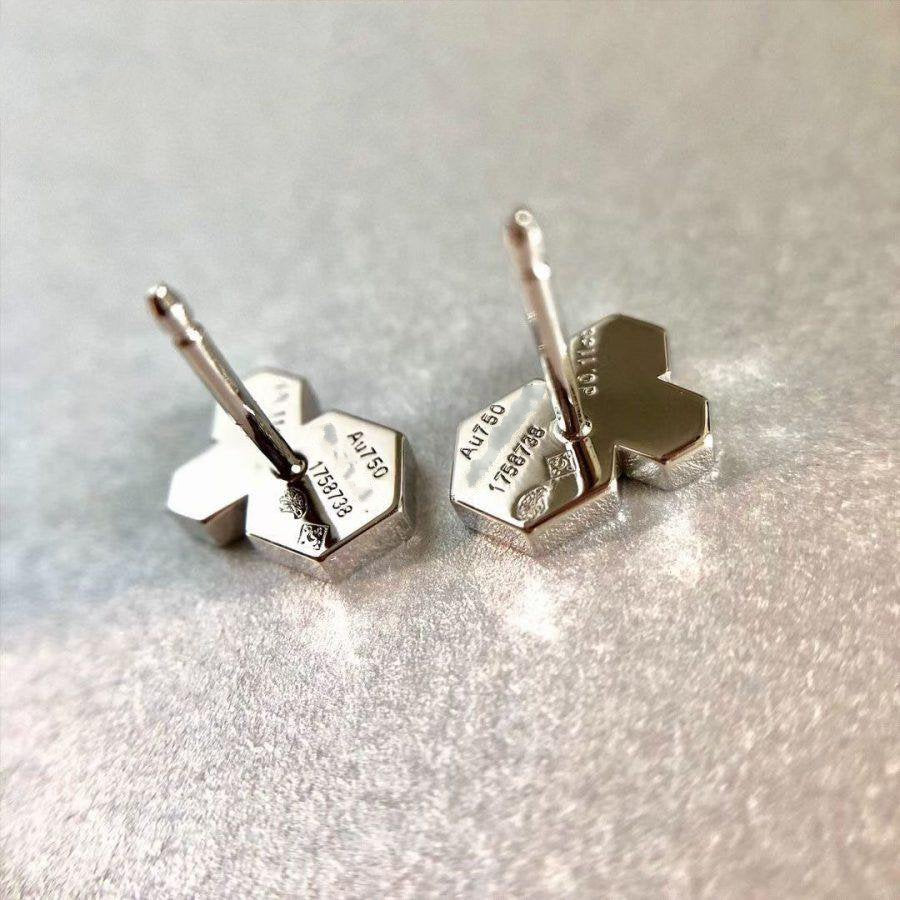 [Glow Jewelry]BEE LOVE SILVER DIAMOND EARRINGS