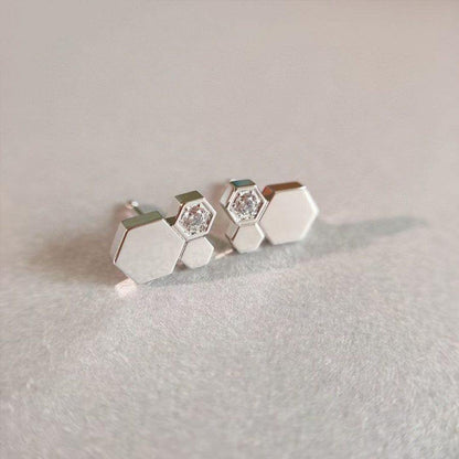 ¡®Glow Jewelry¡¯BEE LOVE SILVER DIAMOND EARRINGS