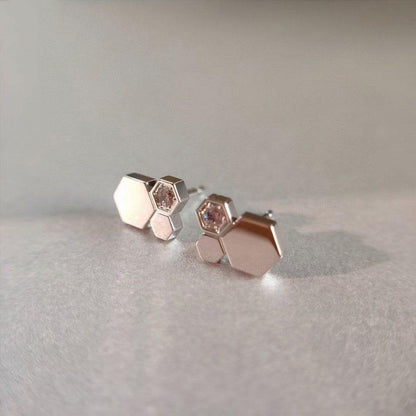 ¡®Glow Jewelry¡¯BEE LOVE SILVER DIAMOND EARRINGS