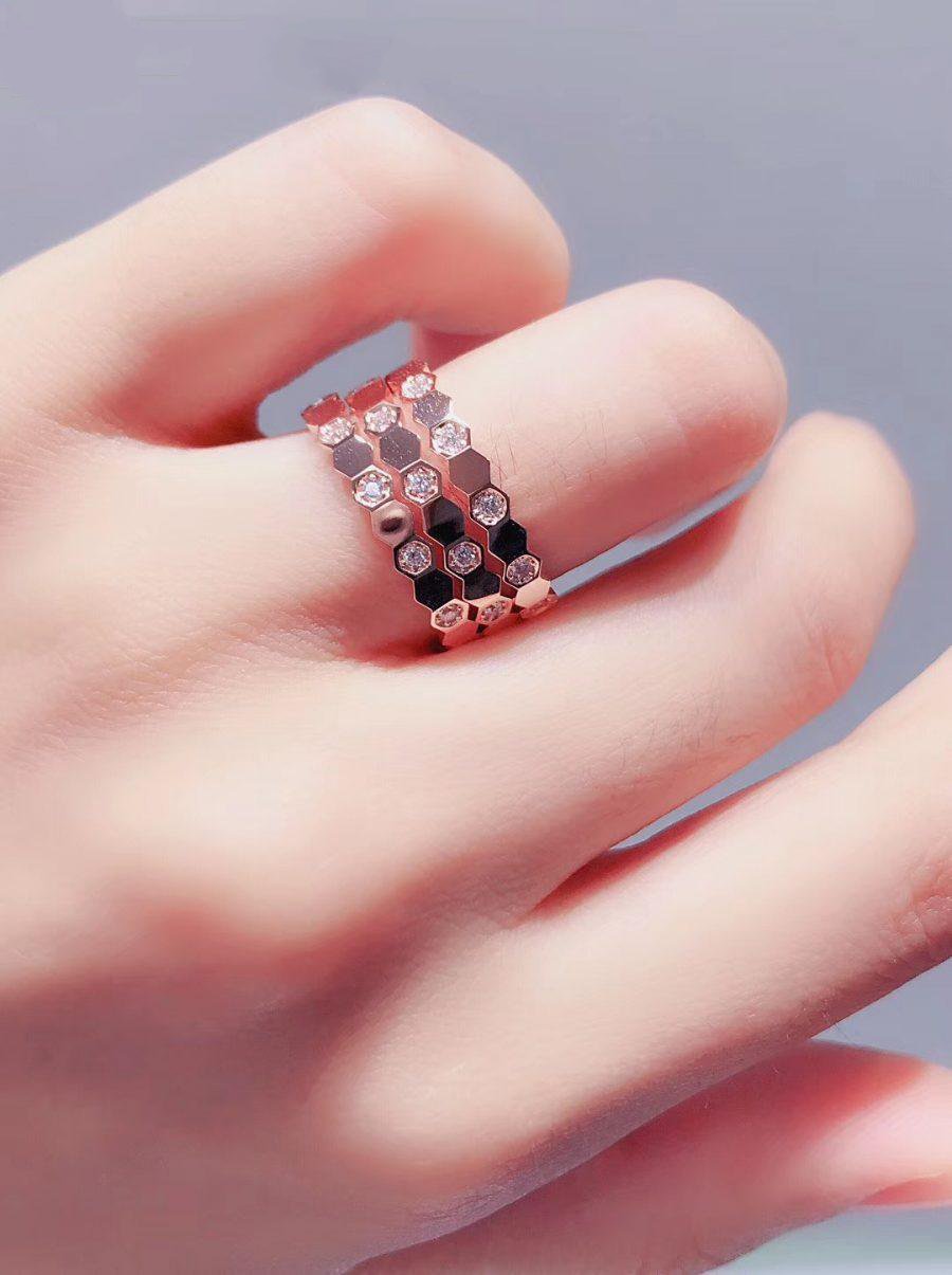 ¡®Glow Jewelry¡¯BEE LOVE RING PINK GOLD DIAMOND