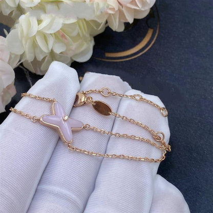 [Glow Jewelry]JEUX BRACELET PINK MOP PINK GOLD 1 DIAMOND