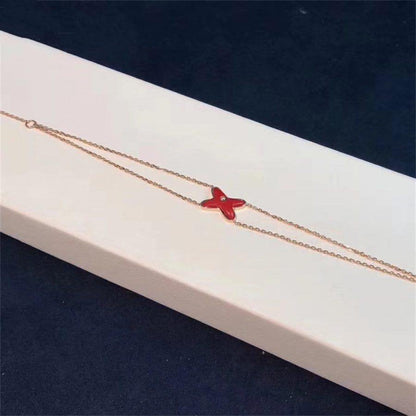[Glow Jewelry]JEUX BRACELET CARNELIAN PINK GOLD 1 DIAMOND