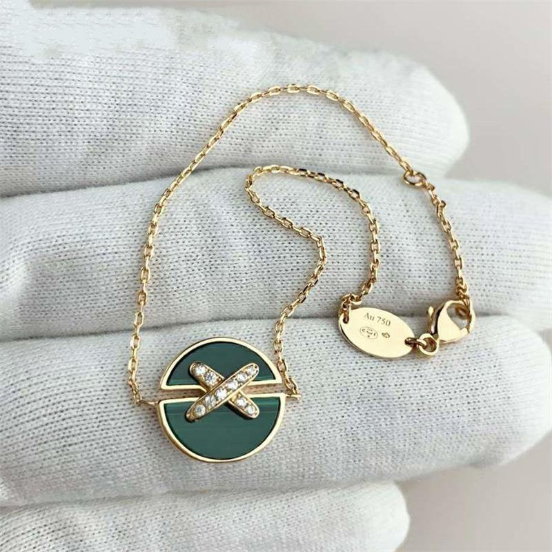 ¡®Glow Jewelry¡¯JEUX DE BRACELET MALACHITE PINK GOLD DIAMONDS