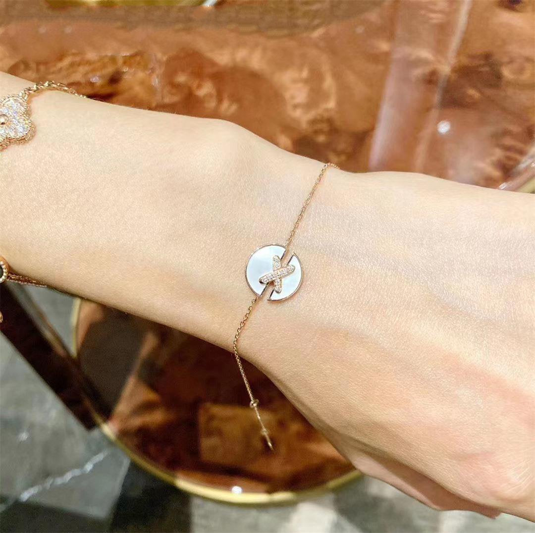 [Glow Jewelry]JEUX DE BRACELET MOP PINK GOLD DIAMONDS