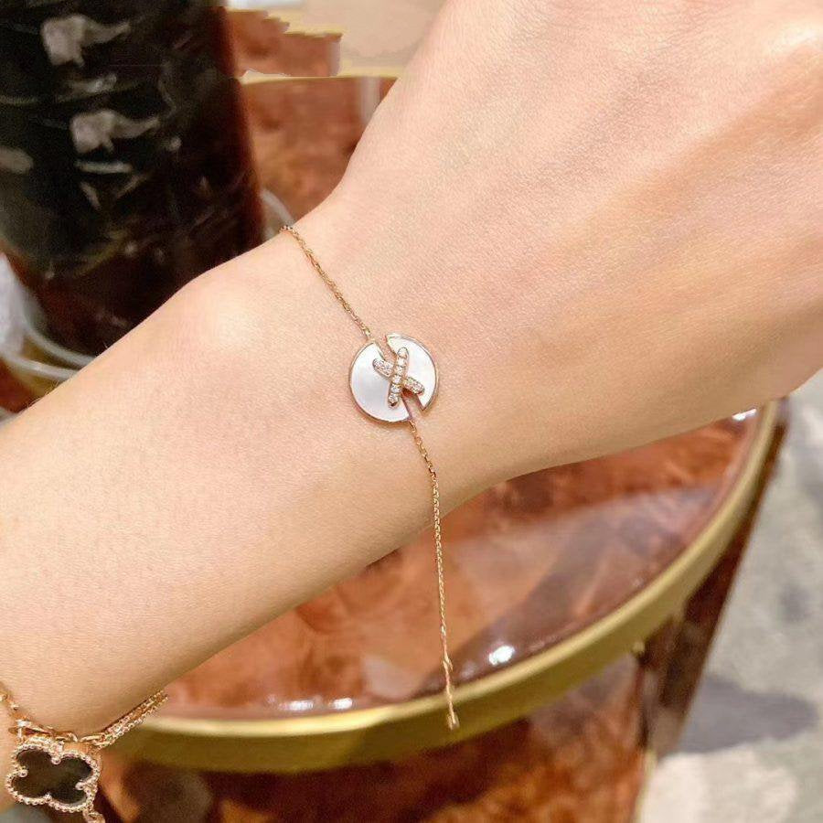 [Glow Jewelry]JEUX DE BRACELET MOP PINK GOLD DIAMONDS