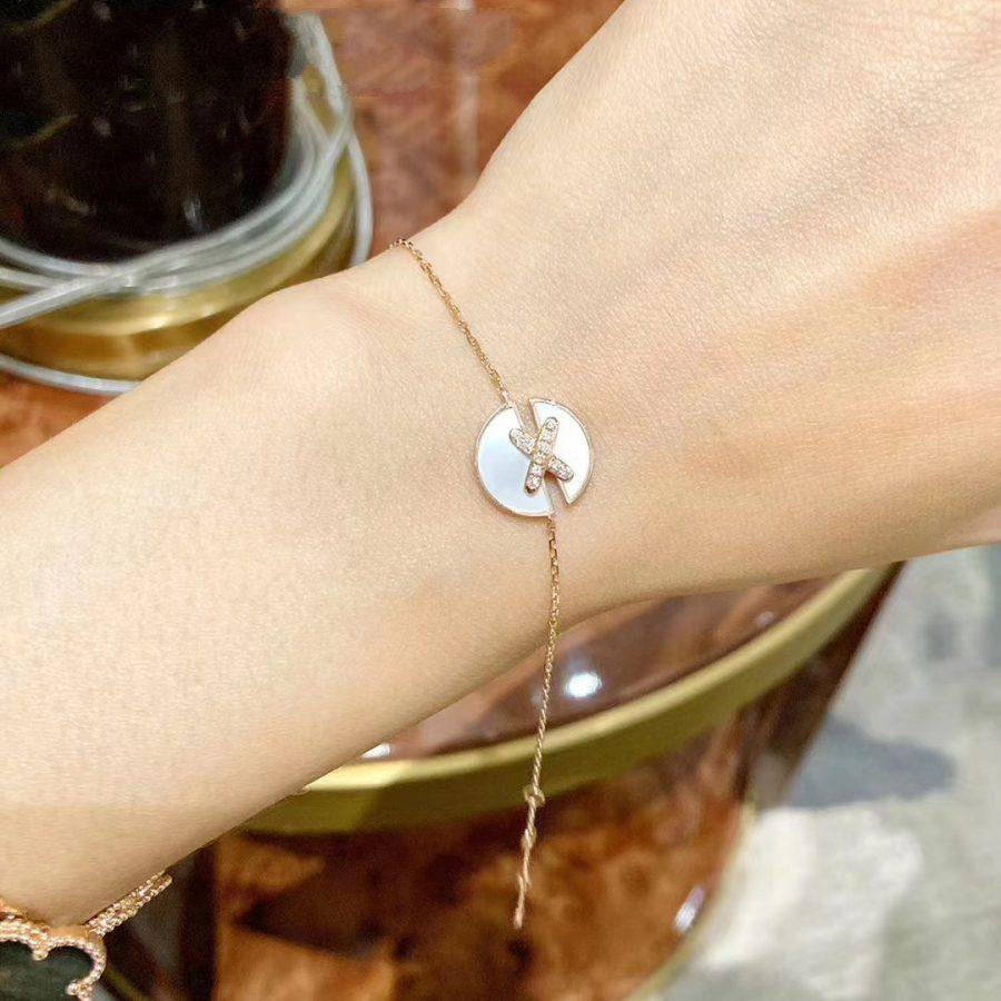 [Glow Jewelry]JEUX DE BRACELET MOP PINK GOLD DIAMONDS