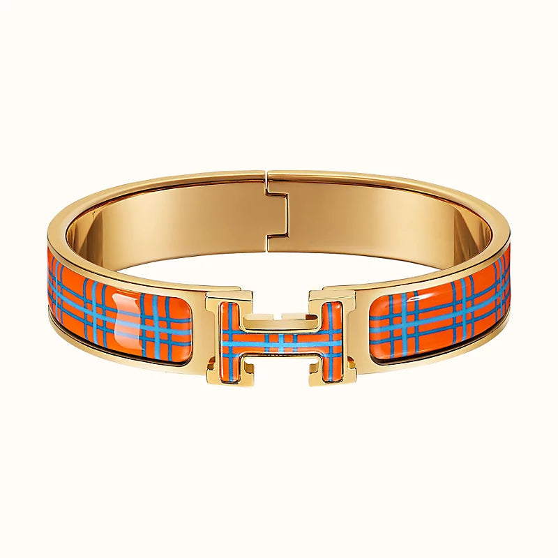 [Glow Jewelry]H TARTAN BRACELET 12MM