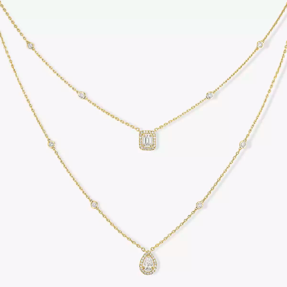 [Glow Jewelry]Diamond Necklace My Twin 2 Rows