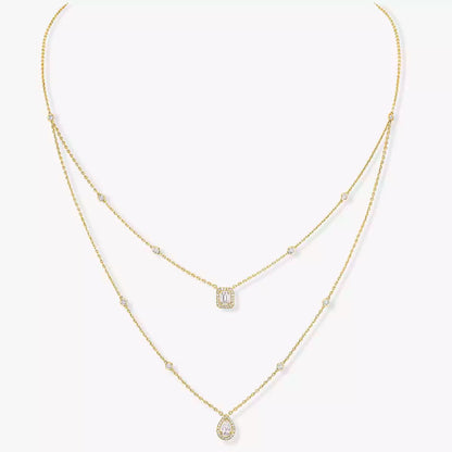 [Glow Jewelry]Diamond Necklace My Twin 2 Rows