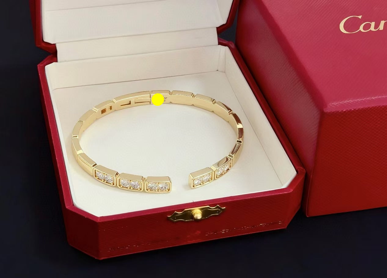 [Glow Jewelry jewelrys]LOVE DIAMOND OPEN  BRACELET