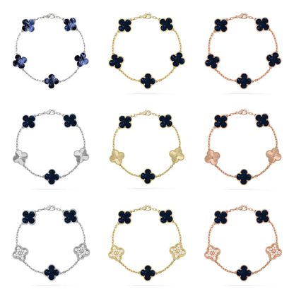 [Glow Jewelry]CLOVER 5 MOTIF PIETERSITE BRACELET COLLECTION