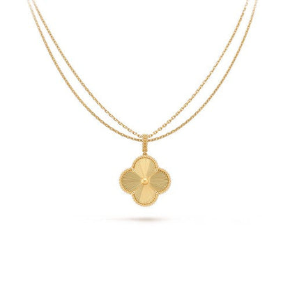 [Glow Jewelry]CLOVER 25MM PEDANT NECKLACE GOLD