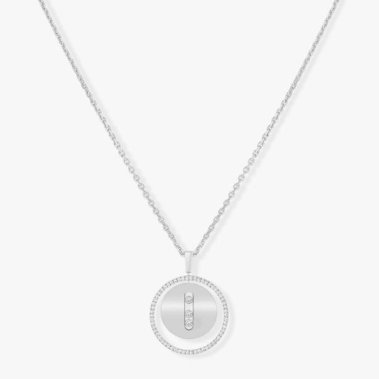 [Glow Jewelry]LUCKY MOVE MM SILVER DIAMOND NECKLACE