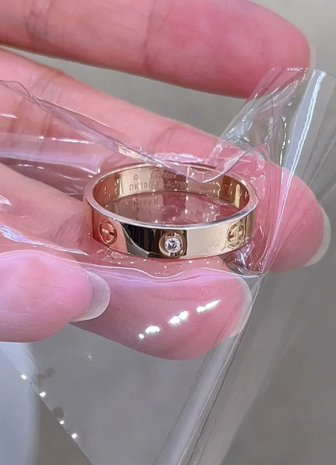 [Glow Jewelry]LOVE RING 4MM 1 DIAMOND