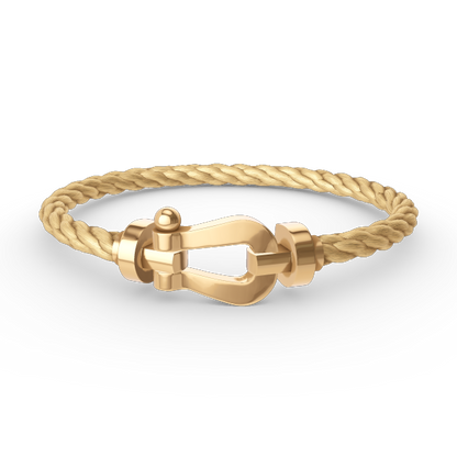 ¡®Glow Jewelry¡¯ホースシュー ブレスレット（ラージ・ダイヤなし）ゴールド
