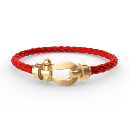 ¡®Glow Jewelry¡¯ホースシュー ブレスレット（ラージ・ダイヤなし）ゴールド