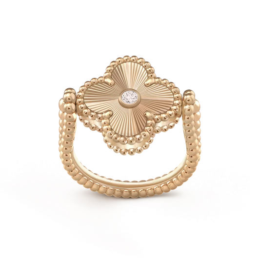 ¡®Glow Jewelry¡¯CLOVER RIVERSIBLE ROSE GOLD RING