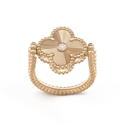 [Glow Jewelry]CLOVER RIVERSIBLE ROSE GOLD RING