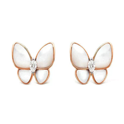 [Glow Jewelry]BUTTERFLY MOP DIAMOND EARRINGS