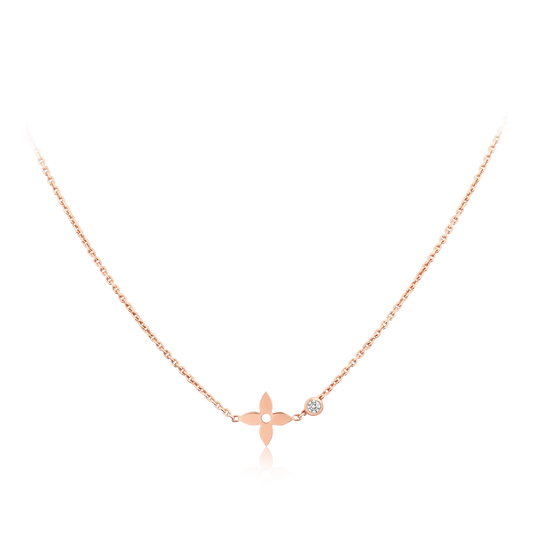 [Glow Jewelry]BLOSSOM PENDANT PINK GOLD AND DIAMOND