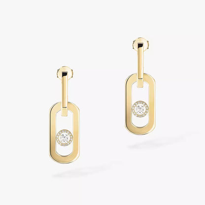 [Glow Jewelry]So Move XL Diamond Pendant Earrings