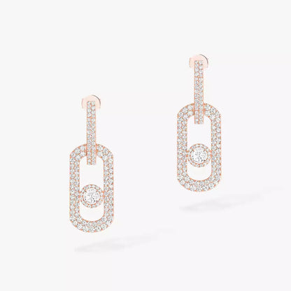 [Glow Jewelry]So Move XL Pave_-Set Diamond Pendant Earrings