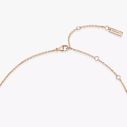 [Glow Jewelry]Lucky Eye Diamond Necklace in Rose Gold and Turquoise