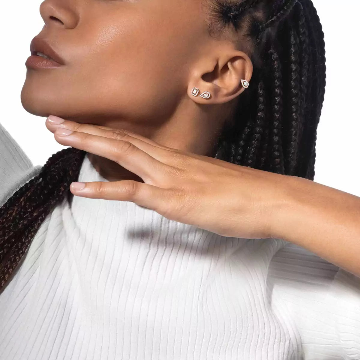[Glow Jewelry]Diamond Earrings 0,10ct My Twin 1+2
