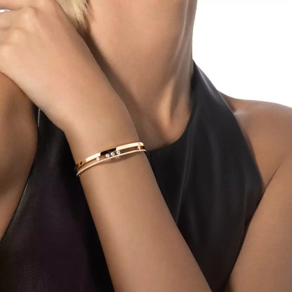 [Glow Jewelry]Move Romane Diamond Bangle Bracelet