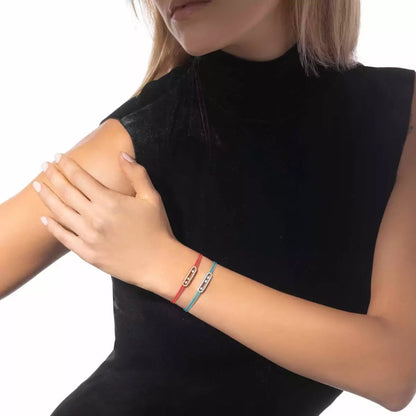 [Glow Jewelry]MK Care(s) pink cord pavé bracelet