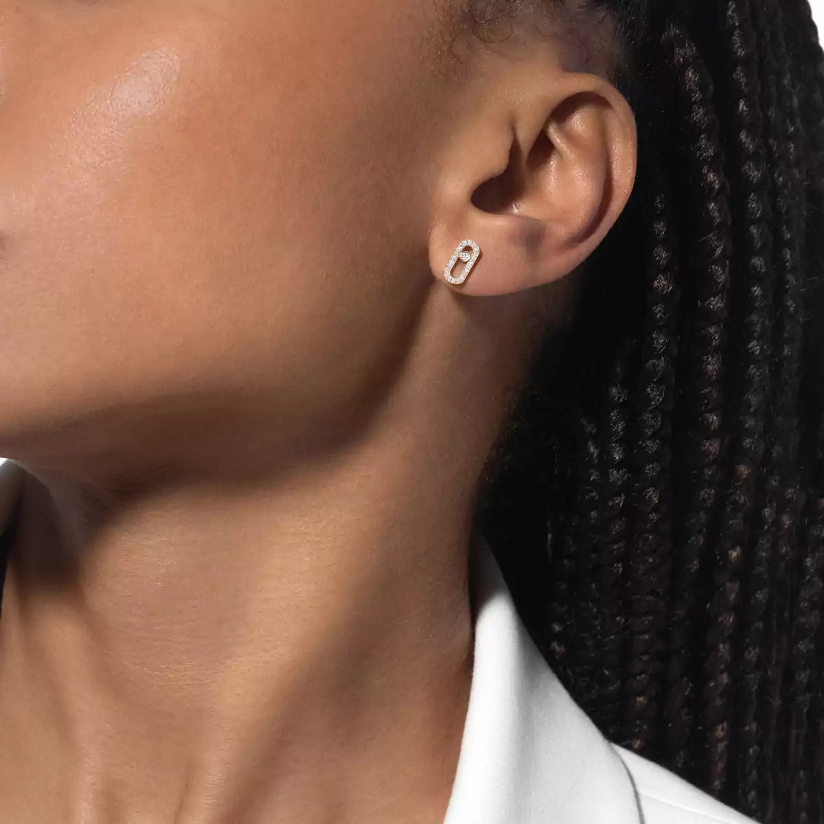 [Glow Jewelry]Move Uno Diamond Earrings
