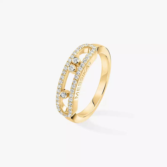 [Glow Jewelry] Baby Move Gold Diamond Pave_ Ring