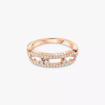 [Glow Jewelry] Baby Move Gold Diamond Pave_ Ring